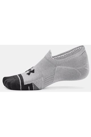 Under Armour Unisex UA Performance Tech 3’lü Paket Ultra Low Tab Çorap 1379502-011 Beyaz - Gri