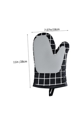 1 Çift Fırın Eldiveni Isıya Dayanıklı Mutfak Eldiveni Diğer