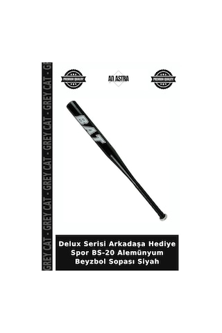 Delux Serisi Arkadaşa Hediye Spor Bs-20 Alemünyum Beyzbol Sopası Siyah