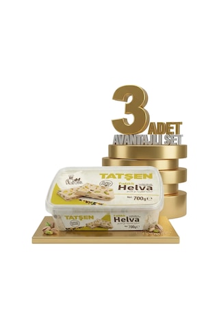 Tatşen Helva Fıstıklı 3x700 Gr