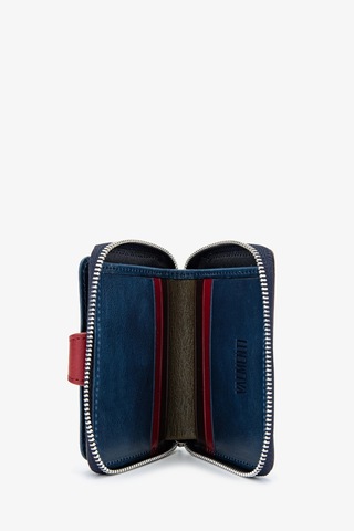 Valmenti Unisex Hakiki Deri Cüzdan Cuzdan 301 Seth Cuzdan Y24 Lacı Ck Lacivert