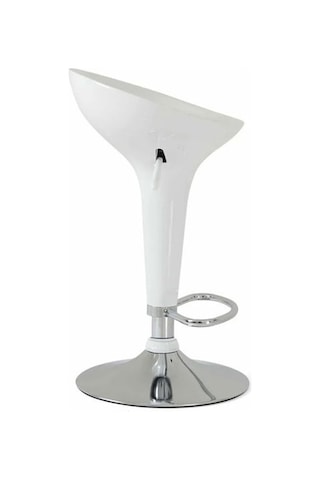 Just Home Lara 2'li Bar Sandalyesi - Beyaz - 88x40x43 Cm Beyaz