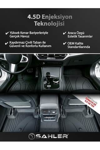 Sahler Citroen C4x Hybrit 2025 Ve Sonrası 4.5d Havuzlu Paspas