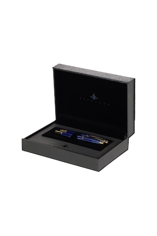 Steelpen World Serisi 2716 Mavi Dolma Kalem+tükenmez Kalem Seti Çok Renkli