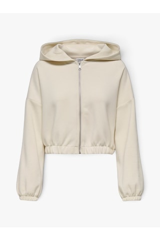 Only Onlscarlett Lıfe Ls Zıp Hood Swt Noos Kadın Gri Sweatshirt - 15346449