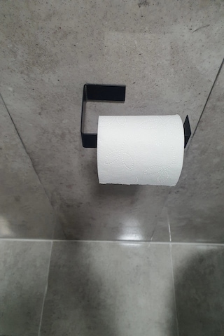 Banyo Dekoru İçin Vidalı Yapışkanlı Mat Siyah Tuvalet Kağıdı Tutucu Diğer