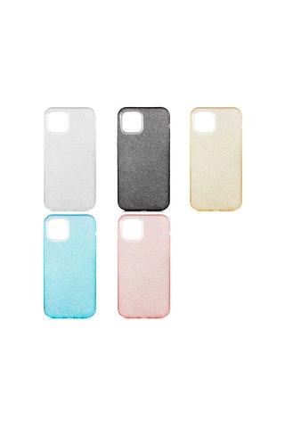 Apple Uyumlu iPhone 12 Pro Max Kılıf Zore Shining Silikon Mor