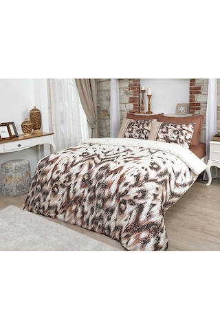 Özdilek Pena Çift Kişilik Soft Life Saten Nevresim Takımı 43119 Bej