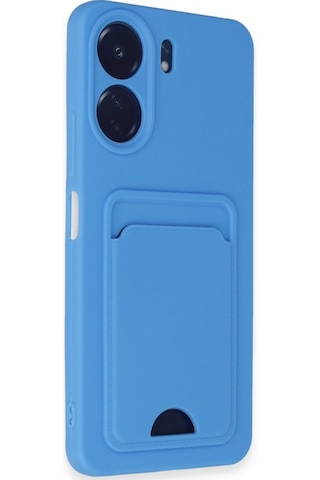Xiaomi Redmi 13c Uyumlu Arka Kamera Korumalı Kart Koyulabilen Silikon Kartlıklı Kılıf Kapak
