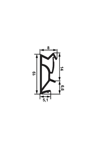 Hafele Kapı Fitili F04 Ses Yalıtım 10 Mm Kahve Renk 50.48.071 2