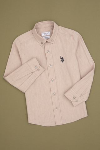 U.s. Polo Assn. Erkek Çocuk Bej Gömlek Basic 50316769-vr011 Bej