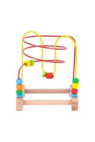Ony-410 Ahşap Boncuklu Koordinasyon -onyıl Oyuncak