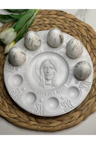 Green House İsa Yüzüyle Paskalya Yumurta Standı 317511813 Beyaz