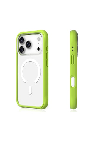Apple Uyumlu iPhone 17 Pro  Kılıf M-safe Şarj Özellikli Airbagli Youngkit Dynamic 2 Serisi Kapak Yeşil Yeşil