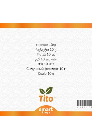 Tito Peynir Mayası 10 G