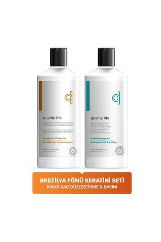 Ql Brezilya Fönü Keratini Şampuan 300 ML + 6 Aktifli Şampuan 300 ML