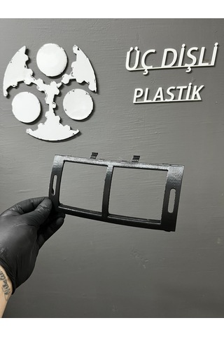 Peugeout 407 Orta Havalandırma Çerçevesi 3d Baskı Siyah 1 Adet