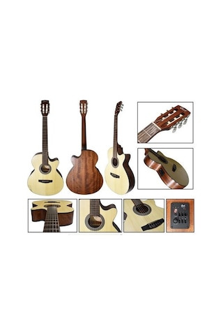 Cort Cec1 Opw Elektro Klasik Gitar Çantalı