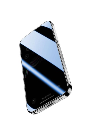 Vendas iPhone Apple 15 Pro Max Uyumlu Ahize Toz Korumalı Anti-dust Privacy Hayalet Temperli Ekran Koruyucu