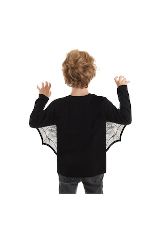 Denokids Halloween Cadılar Bayramı Erkek Çocuk Kostüm Siyah T-shirt