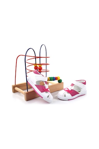 Şirin Bebe 3811 Ortopedik Taban Kız Çocuk Yazlık Ayakkabı Sandalet Fuşya