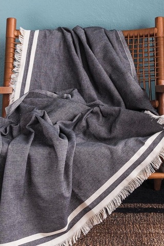 Athens Koltuk Şalı 170 230 Siyah