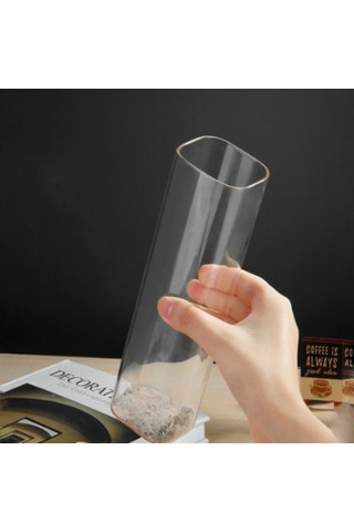 Kangvka Koku Çubukları İçin Cam Ashtray, Modern Ve Zarif Tasarım, Kuru Koku Tozu Toplama, 60x200mm Aksesuarlar Dahil Değil Şeffaf