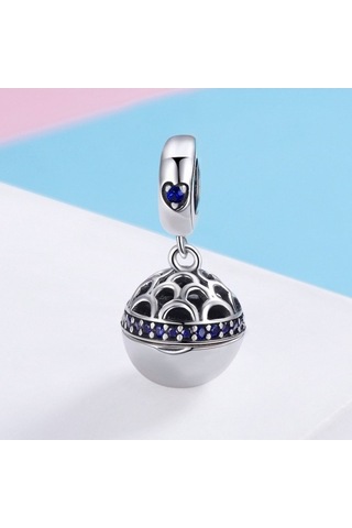 Fastbuy S925 Ayar Gümüş Aşk Sürpriz Kolye Ve Bilezik Seti - Mavi Renkli Aksesuarlar Çok Renkli