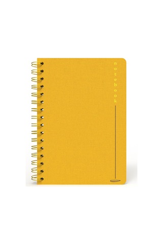 Melimelek Çizgili Defter Hardal Bez Ciltli - Ceyda Düvenci Hardal