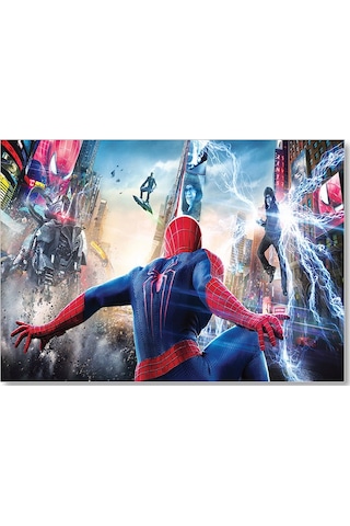 Cakasepetim The Amazing Spider-man 2 Electro Rhino Ahşap Mdf Tablo