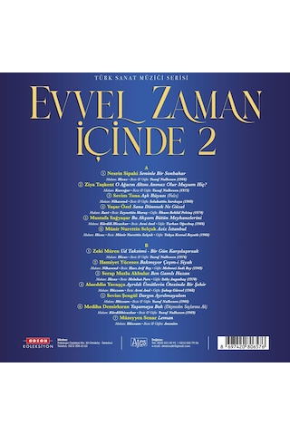 Evvel Zaman İçinde Vol. 2 Plak