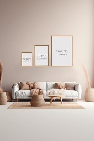 Artavessa 3 Parça Çerçeve Görünümlü Mdf Tablo Seti - Artsycllct20-2030 Sku: Smg8690010208385 07 Beyaz