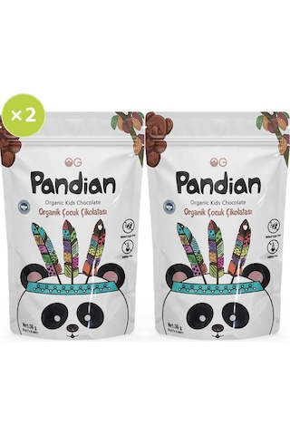 2'li Pandian Organik Çocuk Çikolatası 36 Gr
