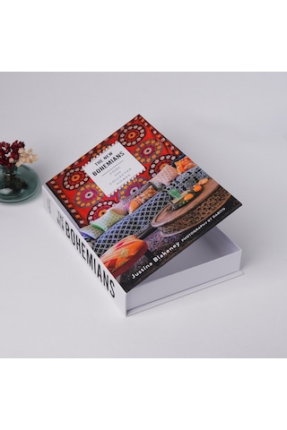 Bak Gel Al Kitap Görünümlü Dekoratif Kutu, Iskandinav Tarzı Gizli Saklama Kutusu New Bohemıanse