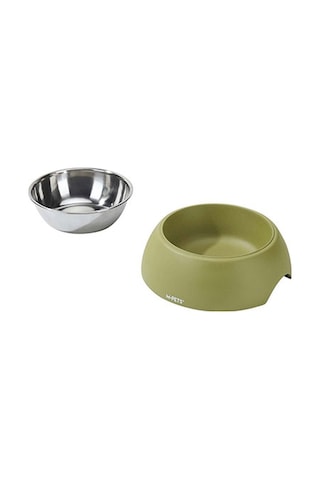 M-pets Eco Bamboo Küçük Irk Köpek Ve Kedi Mama Ve Su Kabı Yeşil 350 Ml 244-51044.02