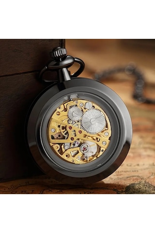 Köstekli Saat Kurmalı Siyah Renk 710032