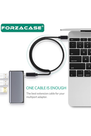 Forzacase Type-c Uzatma Kablosu 1 Metre Hızlı Şarj Ve Veri Aktarım Destekli - Fc1195 1 Adet
