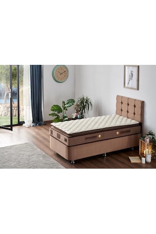 Nironyatak W.Cotton 80X180 Tek Kişilik Pedli Yatak Full Ortopedik Yaylı Yata