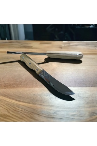 Paslanmaz Çelik 27 Cm Ahşap Saplı Feng Feng Mutfak Doğrama Kesme Bıçağı Çok Amaçlı Tm6146