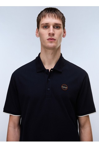 Napapijri E-badge Ss 1-np0a4gac1761 Lacivert Erkek Polo T-shirt