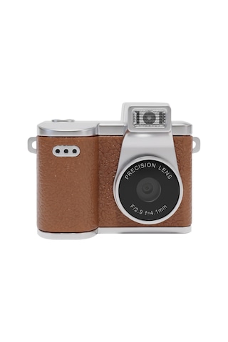 Everest Adk1980, Kahverengi, 720p Hd, 200mah Batarya, 1" Ekran, Anahtarlık Askılı, Flashlı, Mini Retro Dijital Kamera
