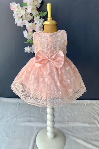 Mnk Baby & Kids Dantelli Kız Bebek Elbise PNPN152