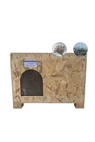 Reyo Kedi Evi Dış Ortam Uygun Ahşap Kedi Evi Osb 61 x 41 x 36 CM CAT48