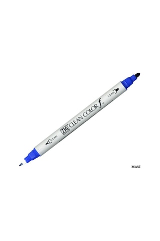 Zig Clean Color Çift Uçlu Keçe Kalem Tcs-6000T Scarlet Kırmızı