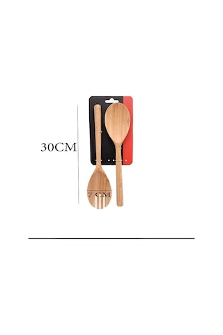 Bambu Servis Kaşığı Seti 2 Parça krem