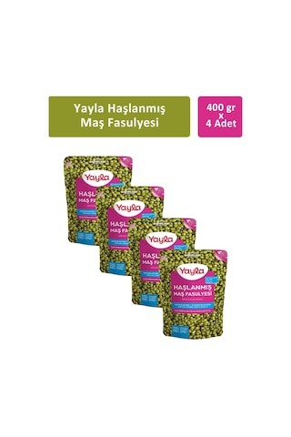 Yayla Haşlanmış Maş Fasulyesi 4 x 400 G