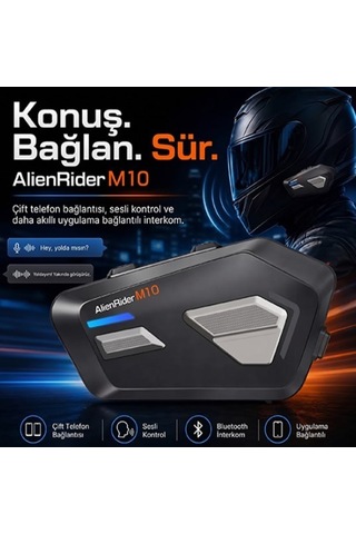 Alienrider M10 Bluetooth Kask İnterkomu - Ip67