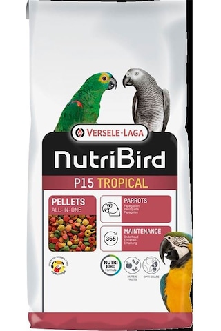 Versele Laga Nutribird P15 Pelet Tropical Papağan Yemi 1 KG Versele Laga Nutribird P15 Pelet Tropical Papağan Yemi 1 KG