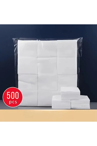 Makyaj Temizleme Pedi, Ince, Yumuşak Yüz Temizleme Mendilleri Kirpik Temizliği 500 Adet