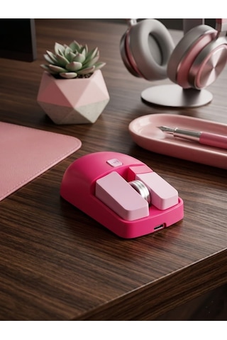 Kablosuz Şarj Edilebilir Mouse - Mekanik Tuş Tasarımlı 1600dpı Optik Fare -